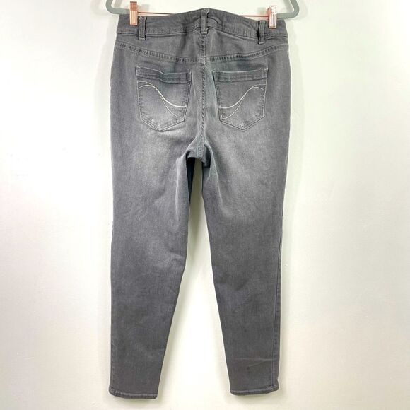 Lane Bryant | Skinny Genius Fit Size 14 jeans, gray / black wash / faded… - Picture 1 of 6